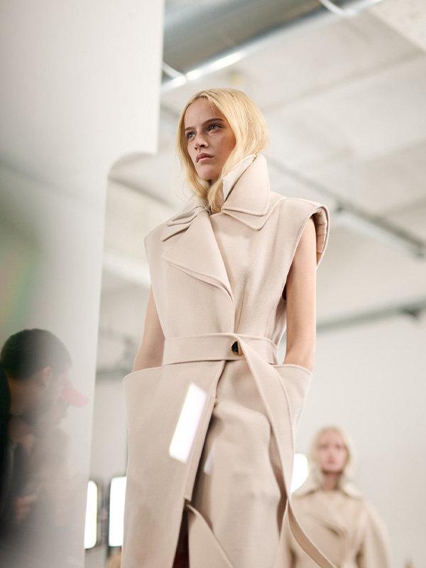 Double-sided pure wool coat, black | Sportmax